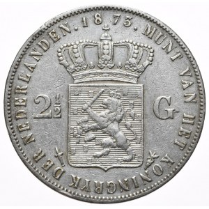 Netherlands, 2½ Guilders, 1873.