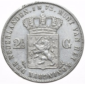 Netherlands, 2½ Guilders, 1872.