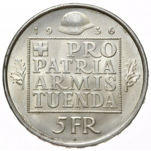 Szwajcaria, 5 Franków, 1936r.
