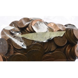 Royaume-Uni, 1 et 2 pence, sac