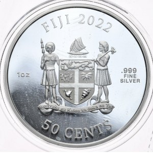 Fidżi, 50 Centów, 2022r., Pies