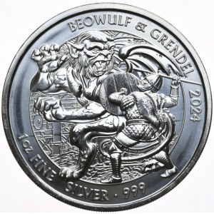 Wielka Brytania, 2 Funty, 2024r., Beowulf i Grendel