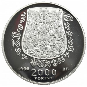 Hungary, 2000 Forints, 1996.