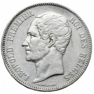 Belgia, 5 Franków, 1850r.