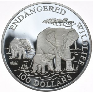 Wyspy Cooka, 100 Dolarów, 1991r., 5oz., Rzadkość
