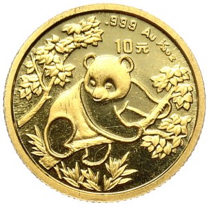 China, panda 1992, 1/10 oz, Au 999