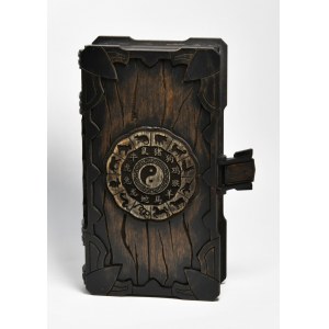 Organizer-książka drewniana, 12 monet Ag 1oz., Lunar III (DL)