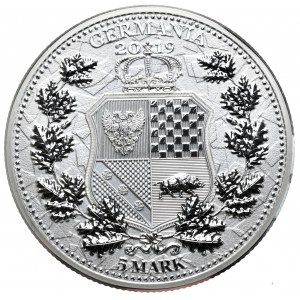 Germania Mint, 2019, Colombia, 1oz, Ag 999