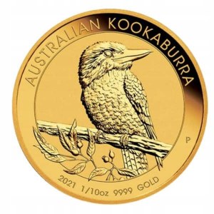 Australia, Kookaburra, 1/10oz Au, 2021r.