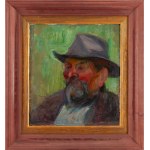 Antoni Michalak (1899 Kozłów Szlachecki - 1975 Warszawa), Portret mężczyzny w kapeluszu, około 1920-25