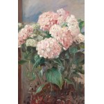 Wincenty Wodzinowski (1866 Igołomia k. Miechowa - 1940 Kraków), Hortensje przed lustrem, 1925 (?)