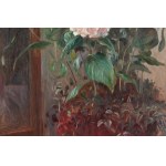 Wincenty Wodzinowski (1866 Igołomia k. Miechowa - 1940 Kraków), Hortensje przed lustrem, 1925 (?)
