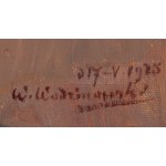 Wincenty Wodzinowski (1866 Igołomia k. Miechowa - 1940 Kraków), Hortensje przed lustrem, 1925 (?)