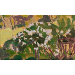 Wojciech Weiss (1875 Leorda, Rumunia - 1950 Kraków), Motyw z ogrodu, 1906