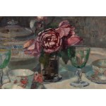 Zofia Albinowska-Minkiewiczowa (1886 Klagenfurt - 1971 Lwów), Martwa natura z zastawą