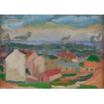 Witold Leonhard (1890 Kraków - 1947 Warszawa), Pejzaż miejski, 1914