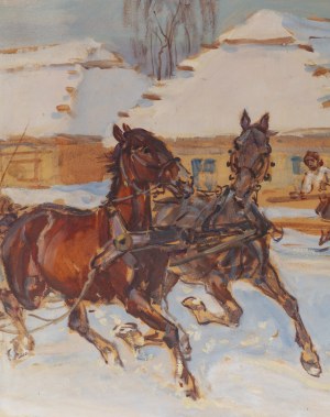 Jan Erazm Kotowski (1885 Opatowiczki k. Pińczowa - 1960 Milanówek), Sanna przez wieś