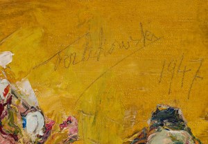 Włodzimierz Terlikowski (1873 Poraj k. Łodzi - 1951 Paryż), Martwa natura z anemonami, 1947