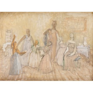 Louis Lille (1897 Podwłoczyska nad Zbruczem - 1957 Paris), Scene in the Salon