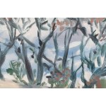 Jan Wacław Zawadowski (1891 Skobełka na Wołyniu - 1982 Aix en Provence), Krajobraz z drzewami