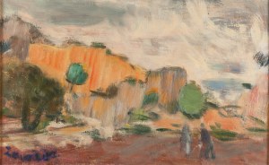 Jan Wacław Zawadowski (1891 Skobełka na Wołyniu - 1982 Aix en Provence), Krajobraz prowansalski z kamieniołomem w tle