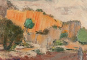 Jan Wacław Zawadowski (1891 Skobełka na Wołyniu - 1982 Aix en Provence), Krajobraz prowansalski z kamieniołomem w tle