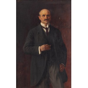 Stanisław Józef Rejchan (1858 Lwów - 1919 Kraków), Portret mężczyzny z cygarem, 1917