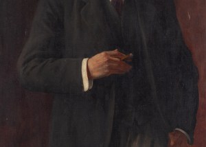 Stanisław Józef Rejchan (1858 Lwów - 1919 Kraków), Portret mężczyzny z cygarem, 1917