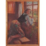 Michał Maksymilian Rekucki (1884 Nowy targ - 1971 Kraków), Young Highlander Woman at the Window