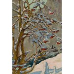 Józef Mularczyk (1916 Vítkovice - 2009 Bochnia), Rowan tree with an okist against the background of the Monk over the Morskie Oko River, 1976