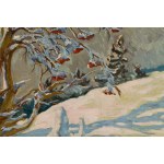 Józef Mularczyk (1916 Vítkovice - 2009 Bochnia), Rowan tree with an okist against the background of the Monk over the Morskie Oko River, 1976