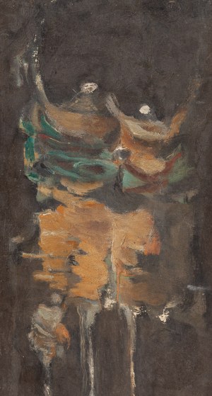 Alfred Aberdam (1894 Lwów - 1963 Paryż), Kompozycja z dwoma postaciami, 1961