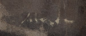 Alfred Aberdam (1894 Lwów - 1963 Paryż), Kompozycja z dwoma postaciami, 1961
