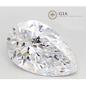 NATURAL DIAMOND 0.90 CT G VVS2 - PEAR - GIA