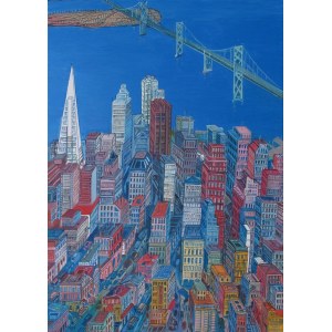 Edward Dwurnik (1943-2018), San Francisco, 2007, 70 x 50 cm (duży format)