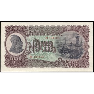Albania. 1000 Leke 1957