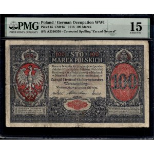 Polska. 1916 100 Marek Zarzad Generał