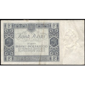 Poland. 1930 5 Zlotych Prefix AB