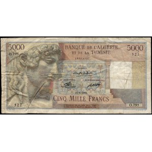Algeria. 5000 Francs 1951