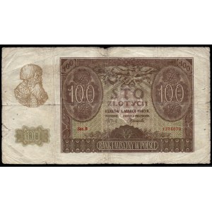 Poland. 1940 100 Zlotych Prefix B Authentic