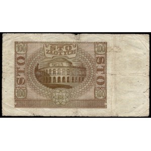 Poland. 1940 100 Zlotych Prefix B Authentic