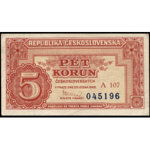 Czechoslovakia. 5 Korun 1949