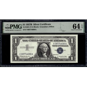 United States of America. 1 Dollar 1957 B Silver Certificate