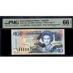 Východný Karibik. Anguilla 10 dolárov 2003