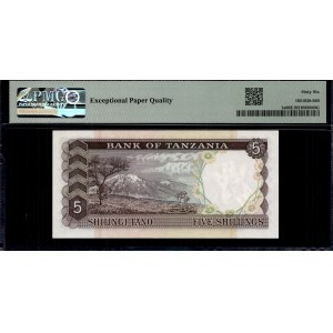 Tanzania. 5 Shillings 1966