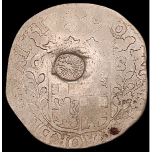 Netherlands. Zwolle 6 Stuivers Rijderschelling 1680 With Countermark Silver