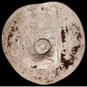 Netherlands. Zwolle 6 Stuivers Rijderschelling 1682 With Countermark Silver