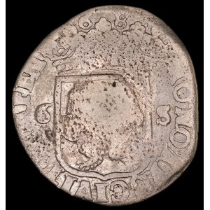 Netherlands. Zwolle 6 Stuivers Rijderschelling 1689 With Countermark Silver