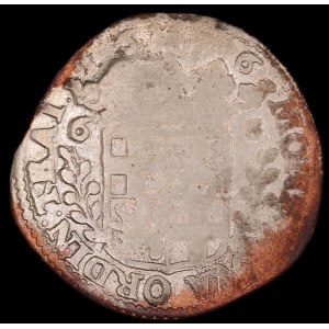 Netherlands. Utrecht 6 Stuivers Schelling 1676 With Countermark Silver