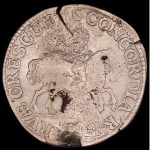 Netherlands. Utrecht 6 Stuivers Schelling 1675 With Countermark Silver